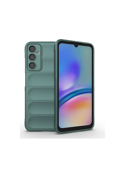 Zore Galaxy Uyumlu A05s Kılıf Esnek Tpu Oyuklu Arka Yüzey Tasarımlı Etnik Silikon Kapak Koyu Yeşil