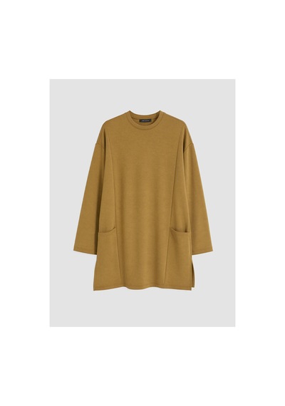 LC Waikiki Nevavm Farkıyla Lcw Everyday Haki Düz Loose & Bol Kadın Tunik Haki - 927386302 Haki