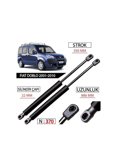 Fiat Doblo Bagaj Amortisörü 2001-2010 Takim 2 Adet 524339786