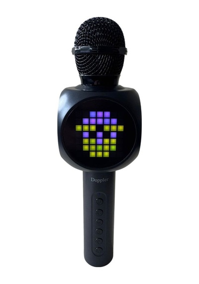 Doppler Tetris Karaoke Mikrofonu Ledli Ses Değiştirme Özellikli Işıklı Yeni