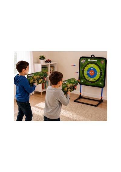 Sünger Mermili Oyuncak Tüfek 8 Dart Mermili Uzun Namlulu Çocuk Oyuncağı 3+ Yaş