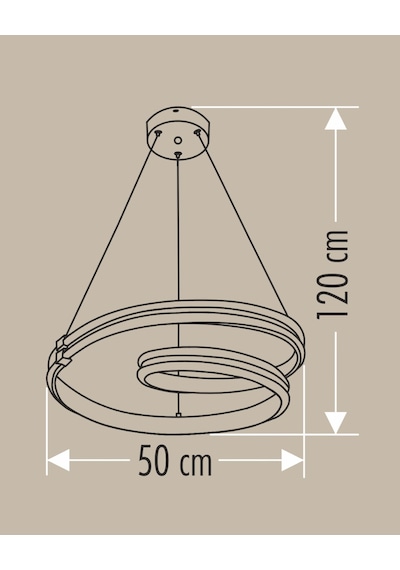 Cata Ct-8630 Parla Kumandalı Ledli Avize - 180w GOLD KASA