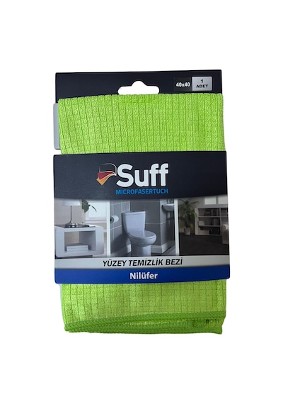 Nilüfer Damalı Mikrofiber Yüzey Temizlik Bezi 40 X 40 Cm, Yeşil