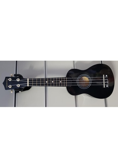 Cremonia Au01l-21bk 21 İnç Soprano Ukulele - Parlak Siyah Başlangıç Seviye Ihlamur Ağacı Gövde, Yumuşak Naylon Teller Ve Kompakt Taşınabilir Boyut