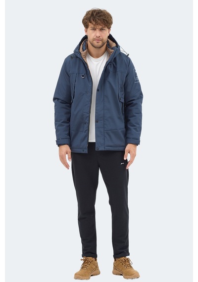 Slazenger Globe Erkek Lacivert Mont & Kaban Lacivert
