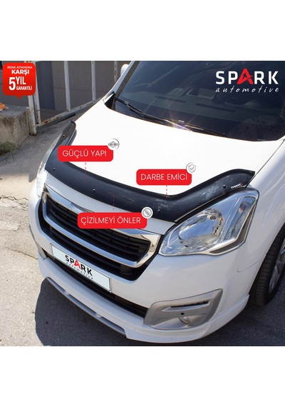 Peugeot Partner Tepee 2015-2018 Yıl Aralığı Uyumlu Ön Kaput Rüzgarlığı 3mm