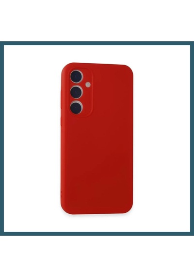 Bezos Samsung Galaxy A15 4g Uyumlu Kılıf First Silikon - Kırmızı Ob