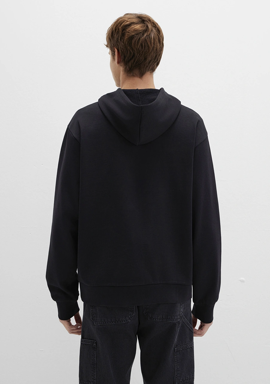 Mavi - Mavi Baskılı Kapüşonlu Siyah Sweatshirt 0s10397-900 Siyah