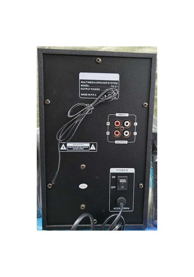 Ts-21 Hoparlör 2.1 Kanal 2+1 Ses Sistemi Fm Radyo Sd Kart Usb Bluetooth Uzaktan Kumandalı Subwoofer Hoparlör Ev Sinema Sistemi