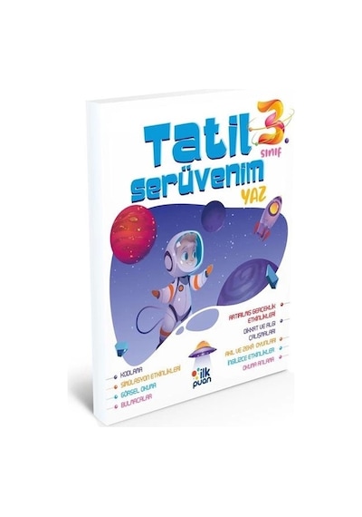 Puan Yayınları 3.sınıf Tatil Serüvenim Yaz Tatil Kitabı