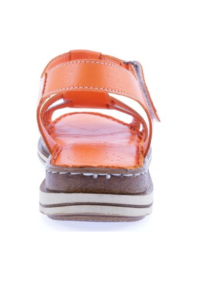Dgn 017-23y Kadin Sirali Bantli Cirtli Sandalet 017-2132-R6448 Orange