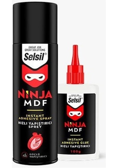 Selsil Ninja Hızlı Yapıştırıcı 400 Ml +100 Gr Tüm Yüzeylerde Güçlü Yapışma 400ml+100gr