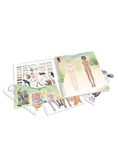Dress Me Up Moda Tasarım Çıkarma Defteri Stickerlı Giydirme Aktivite Kitabı Çok Renkli