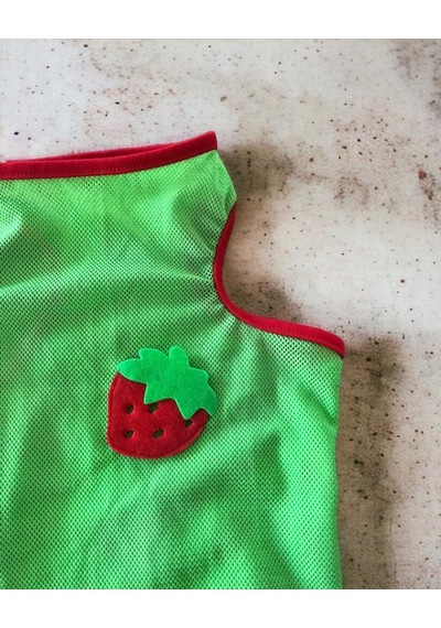 Kemique Pink Strawberry Atlet Kedi Kıyafeti Kedi Elbisesi
