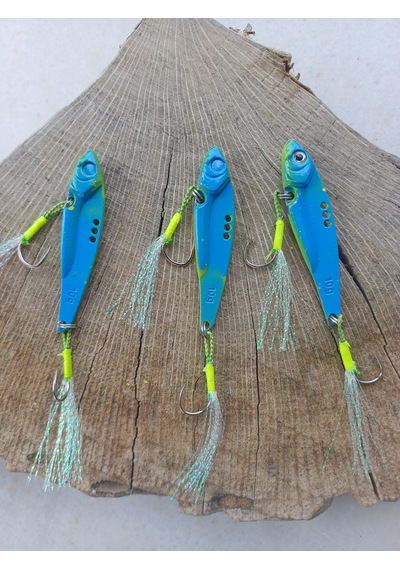 3 Adet 2 Kancalı 10 Gr Zincmetal Jig Vibrasyon Metal Olta Balık
