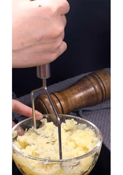 İnox Patates Ezici Endüstriyel Büyük Boy Ezici