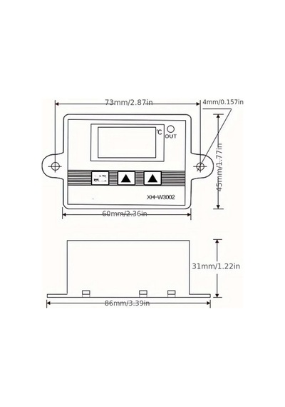 Zhltools Dijital Termostat Xh-w3002 Led Ekranlı Sıcaklık Kontrol Cihazı 220v