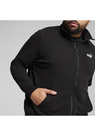Puma Essentials No 1 Logo Track Erkek Siyah Dik Yaka Ceket Siyah