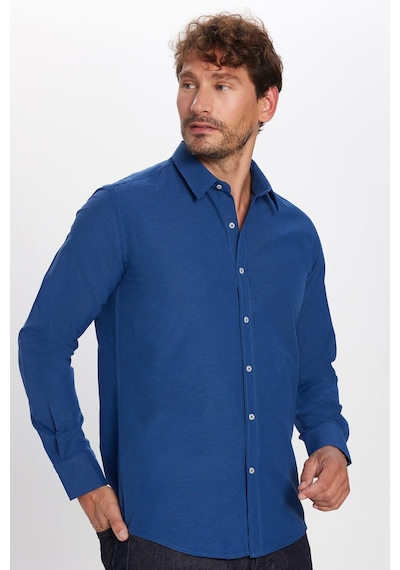 Tudors Modern Slim Fit Uzun Kollu Pamuklu Kolay Ütü Armürlü Erkek Sax Mavi Gömlek-23990 Saks Tudors Modern Slim Fit Uzun Kollu Pamuklu Kolay Ütü Armürlü Erkek Sax Mavi Gömlek-23990 Saks