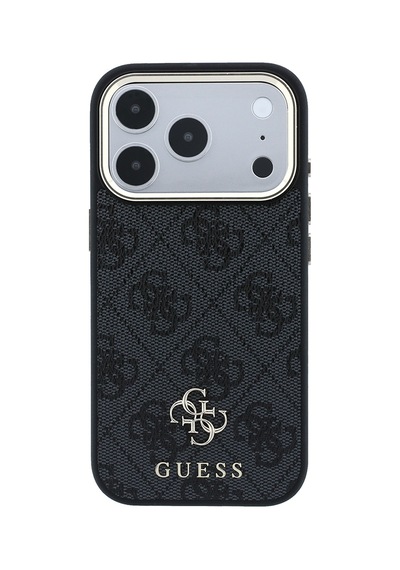 İphone 17 Pro Kılıf Guess Orjinal Lisanslı M-safe Özellikli Small 4g Ve Classic Logolu Kapak Siyah
