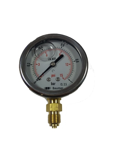 Baumer Gliserinli Manometre 63Mm Alt Çıkış
