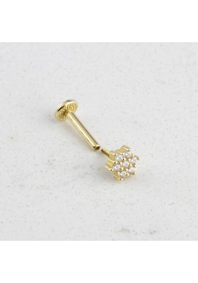Glorria Altın Yonca Tragus Piercing 30008656