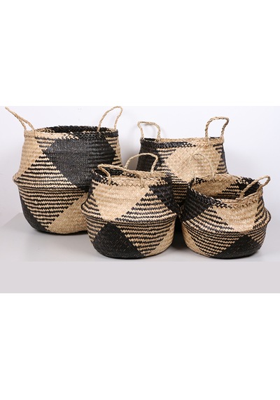 Abanoz 40x40 Cm. Xl Deniz Sazı Katlanabilir Sepet Mix