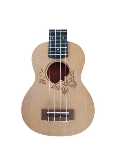 Uk21b Soprano Ukulele Kelebek