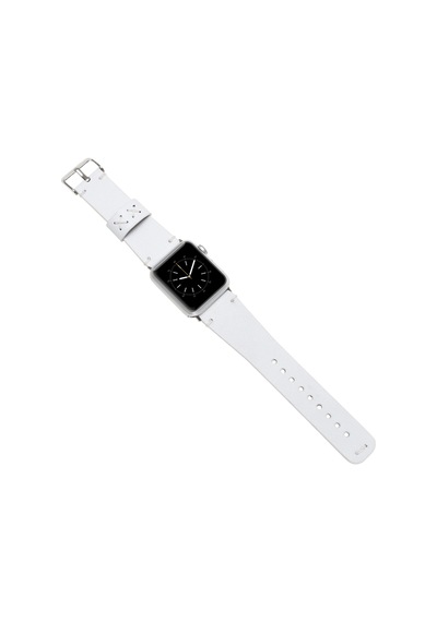 Apple Watch Uyumlu Deri Kordon 38-40-41mm Orfe F3 Beyaz Diğer