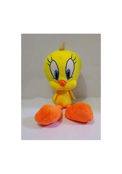 Tweety Civciv Peluş Oyuncak Sevimli Kuş Pelüş Büyük Boy 60 Cm Beyaz