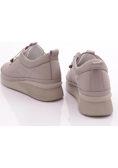 Dgn 123 Kadin Bağcikli Sneaker Ayakkabi 123-2499-R7512 Gri