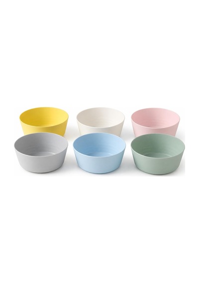 Ikea 204.613.78 Kalas 6'li Paket Plastik Kase Tabağı Çok Renkli Pastel Diğer