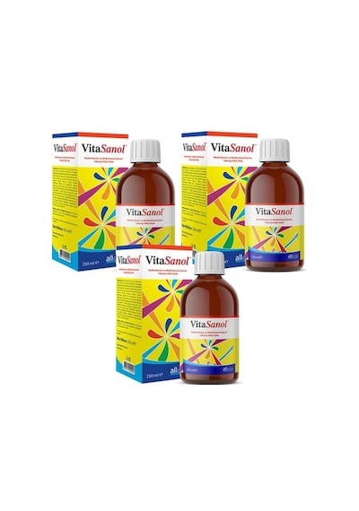 Vitasanol Multivitamin Şurup 250 Ml-3 Adet