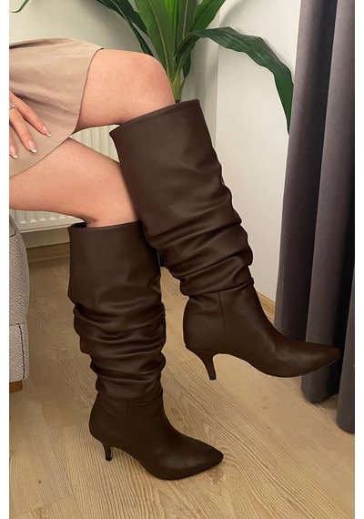 Asmi Shoes Kadın Oslo Topuklu Körüklü Şık Tarz Günlük Rahat Çizme Kahverengi Kahverengi Asmi Shoes Kadın Oslo Topuklu Körüklü Şık Tarz Günlük Rahat Çizme Kahverengi Kahverengi