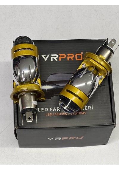 H4 Lens Mercek Yüksek Işık Şimşek Etkili 12v -24v Uyumlu Led Ampu