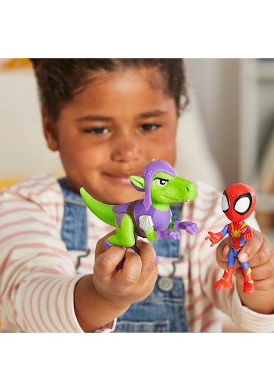 Spidey And His Amazing Friends Dino Webs Spidey & Goblin Raptor G Marvel