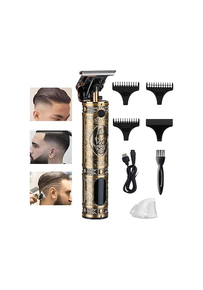 Yp-9393 Şarjlı Saç Sakal Kesme Ense Tıraş Makinesi Profesyonel Hair Clipper Tüm Vücut 0 Traş Aleti