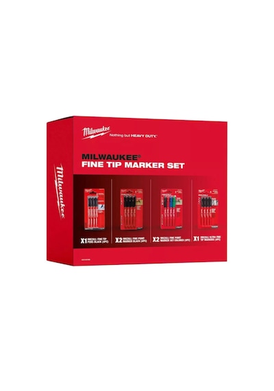 İnce Uçlu Marker 24 Parça Set Milwaukee T4932492096
