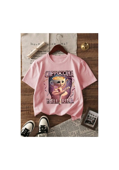 Stil-x Cappuccıno Ballerına Baskılı, 3' Lü Takım Kız Çocuk Tshirt, Çok Renkli, %100 Pamuk Çok Renkli Stil-x Cappuccıno Ballerına Baskılı, 3' Lü Takım Kız Çocuk Tshirt, Çok Renkli, %100 Pamuk Çok Renkli