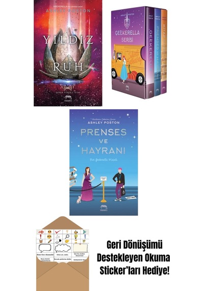Yıldız Ruh Demir Yürek 2. Kitap + Geekerella Serisi Kutulu Set 3 Kitap + Kitap Kurdu Ve Çirkin