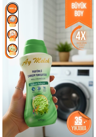 Çamaşır Parfümü 500gr Granül Parçacıklı Çamaşır Yumuşatıcısı Cennet Bahçesi