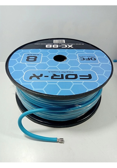 For-x Bakır Amfi Güç Kablosu 8ga %100 Bakır For-x Ofc 8ga Anfi Power Kablosu 5 Metre