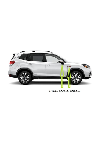 Subaru Forester Yan Aynalar Ve Çamurluk Yanı Damla Desen Bıçak Lo