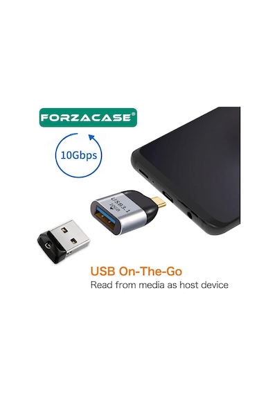 Type C To Otg Adaptör Usb 3.0 10 Gbps Veri Aktarma Adaptörü-fc462