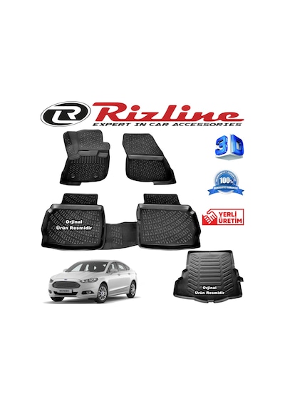 Ford Mondeo 3D Paspas + Bagaj Havuzu 2014-2020 Arası Rizline N11.29610