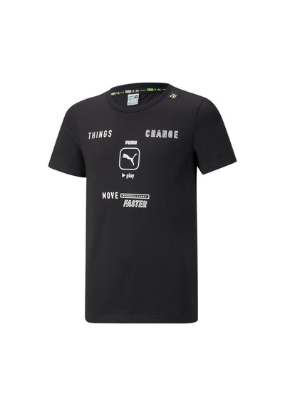 Puma Play Uv Graphic Çocuk Tişört 846964 01 Siyah