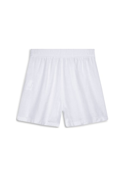 LTB Beli Lastikli Basic Beyaz Şort Beyaz