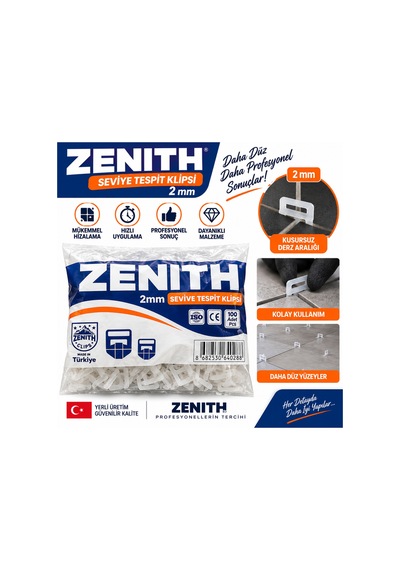 Zenith Fayans Seramik Klips 2 Mm 100 Adet Paket - 921710363