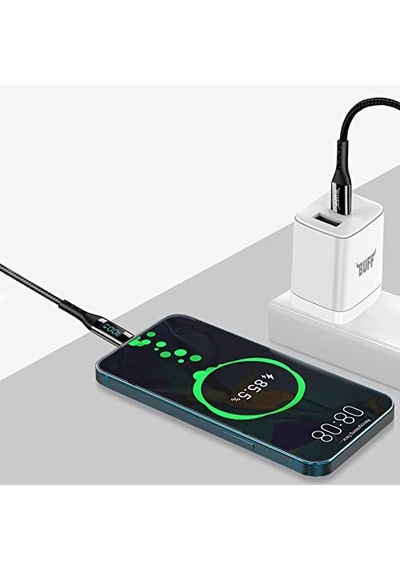 5a Qc4.0 Dijital Led Ekranlı E-mark Çipli Usb Pd Type-c Hızlı Şarj Ve Data Kablosu 1 Metre Diğer