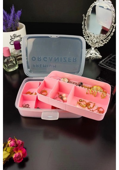 Organize Kutu 12 Bölmeli 2 Lt Pembe